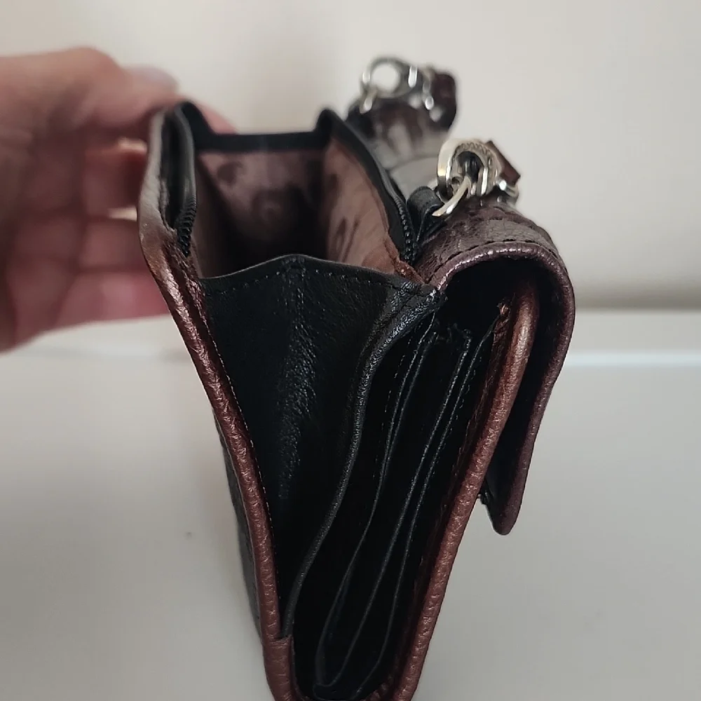 Brighton Leather Crossbody Wallet